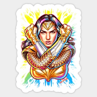 Golden Wings Sticker